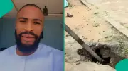 Brave Nigerian Man Exposes Mysterious Object Unearthed by Roadside in Port Harcourt