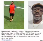 Comedian Okey Bakassi Offers ₦1 Million Reward for Suspect in Ikoyi Phone Theft