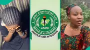Nigerian Lady Celebrates 15-Year-Old Sister's First UTME Result of 267