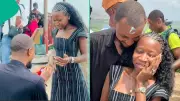 Nigerian Man Proposes to Girlfriend of 10 Years on Olumo Rock, Goes Viral