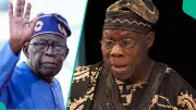 Tinubu Bows to Obasanjo at Ogun Airport Commissioning, Launches State Aviation Program