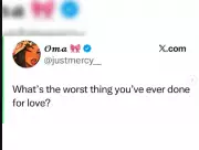 X User Asks Worst Thing Done for Love, Sparks Heartbreak Stories