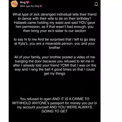 BBNaija Star Angel Accuses Estranged Wife of Getting Her Mother Arrested Over Car Dispute
