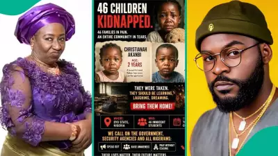 Celebrities Mourn Children's Day Over Oyo Abduction of Pupils and Teachers