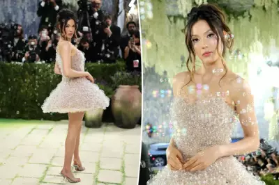 Eileen Gu Stuns at 2026 Met Gala in Dress with 15K Glass Bubbles
