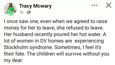 Humanitarian Reveals Abusive Husband Poured Hot Water on Wife Who Refused to Leave