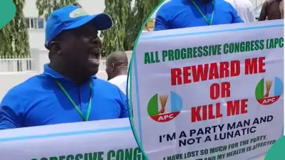 Man Protests at APC Secretariat: 'Reward Me or Kill Me' Over Alleged Abandonment