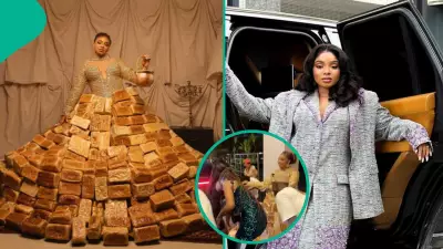 Queen Mercy Atang Reveals Interviewers Ate Her AMVCA Bread Outfit