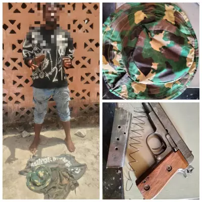 Suspected Cultist Arrested with Firearm and Military Camouflage in Niger State