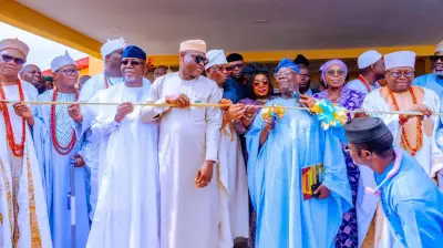 Tinubu Praises Olanipekun for Healthcare Facility Donation in Ekiti