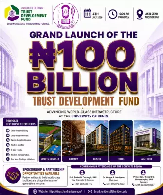 UNIBEN Trust Fund Launches N100 Billion Drive for Sustainable Development