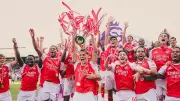 Arsenal Lift Premier League Trophy After 2-1 Win Over Crystal Palace