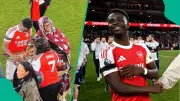 Bukayo Saka's Grandmother from Nigeria Attends Arsenal Final Home Game vs Burnley