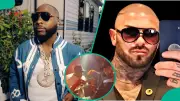 Davido's Bodyguard Inspects Singer's Drink at Club, Fans React