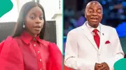 Lady Shares Video of Bishop David Oyedepo Playfully Grabbing Her Camera Stick