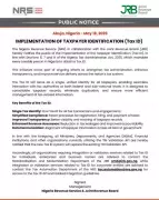 Nigeria Implements Mandatory Tax ID for All Taxable Persons