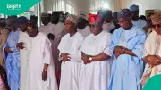 Nigeria Tinubu Joins Fashola, APC Leaders for Eid Prayers at Dodan Barracks in Lagos