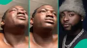 Nigerian Artist Breaks Down in Tears After Davido Recognizes His Painting