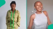Nigerian Lady Goes Viral for Stunning NYSC Uniform Transformation into Chic Romper