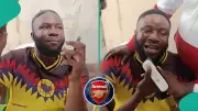 Nigerian Man Vows to Shave Beard if Arsenal Wins Premier League, Goes Viral