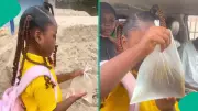 Nigerian Mum Uses Nylon Bag for Daughter's Water After Repeated Bottle Losses