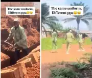 NYSC Corp Member Jokes After Spotting Man in Uniform at Building Site