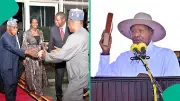 Obasanjo Attends Museveni's Seventh Term Inauguration in Uganda