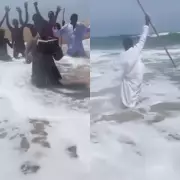 Prophet Flees as Wave Approaches During Failed Sea Parting Attempt