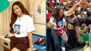 Regina Daniels Shows Massive Fan Support at Children's Day Carnival, Sparks Reactions