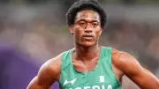 Samuel Ogazi Breaks Nigeria's 400m Record with 44.02 Run in Athens