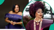 Toyin Abraham Criticized for Greeting Shaffy Bello Kneeling at AMVCA Event