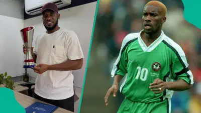 Jay-Jay Okocha Receives Special 1998 World Cup Man of the Match Award for Nigeria vs Spain