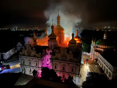 Kyiv Pechersk Lavra Monastery Set on Fire in Major Russian Attack