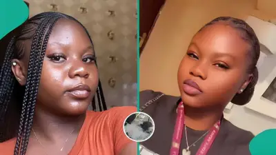 Lady Cries After NEPA Light Surge Destroys Her Room and Belongings