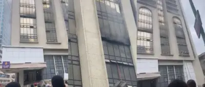 Massive Fire Erupts at Polaris Bank Building in Lagos