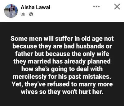 Nigerian Woman Advises Men to Marry Multiple Wives to Avoid Old Age Suffering