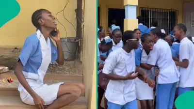 Nursing Graduate Breaks Down in Tears Calling Father After Passing Exams