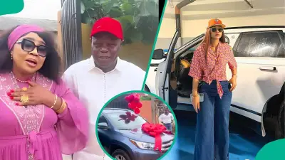 Regina Daniels Surprises Father with SUV and Cash on Birthday