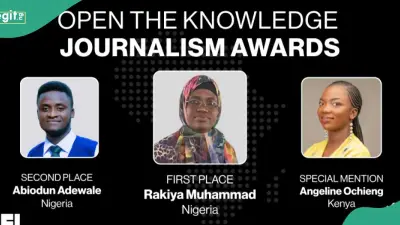 Two Nigerian Journalists Win Top African Knowledge Reporting Awards