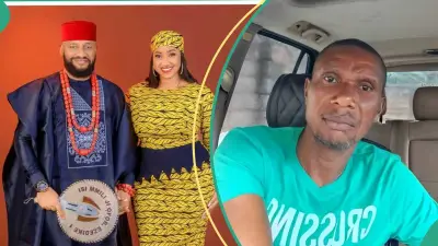 Viral Photo of Judy Austin's Sister With Yul Edochie Contradicts Actress' Claim of Meeting Actor