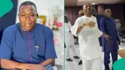 Controversy Over Sunday Igboho's Respectful Greeting to Tailor Seyi Vodi
