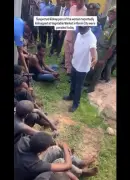 Edo Police Parade Suspected Kidnappers of Woman on Airport Road