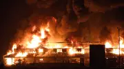 High-Tension Cable Fire Destroys Supermarket in Kwara