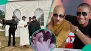 IK Ogbonna and Others Arrive Abia for Alexx Ekubo's Funeral, Emotional Photos Surface