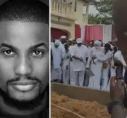 Mourners Gather as Alexx Ekubo is Laid to Rest in Arochukwu Family Compound