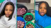 Nigerian Lady Overjoyed After Husband Gives Meat as Push Gift