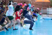 NYC Mayor Mamdani Jumps Fully Clothed into Pool to Start Summer Season