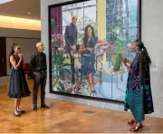 Obamas Unveil Portrait by Njideka Akunyili-Crosby for Presidential Center