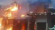 Panic in Umuahia as fire destroys petrol station
