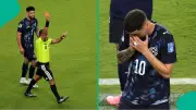 Paraguay Star Almiron First Sent Off Under FIFA's New Mouth-Covering Rule